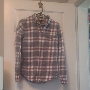 Plaid Button-Up Shirt